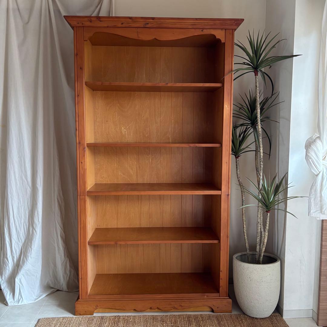 北欧　カントリー　本棚　シェルフ　飾り棚　パイン材　アンティーク　フレンチ