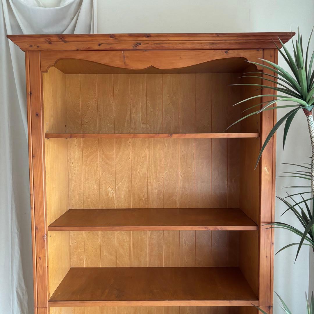 北欧　カントリー　本棚　シェルフ　飾り棚　パイン材　アンティーク　フレンチ