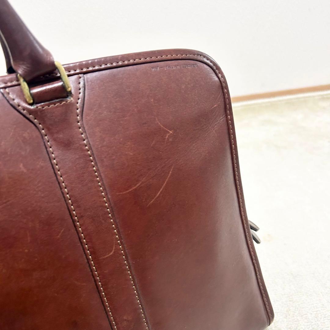 美品　インディード　ビジネスバック　BORSA ボルサ　ブリーフケース　レザー