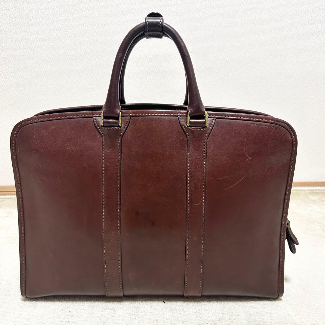 美品　インディード　ビジネスバック　BORSA ボルサ　ブリーフケース　レザー