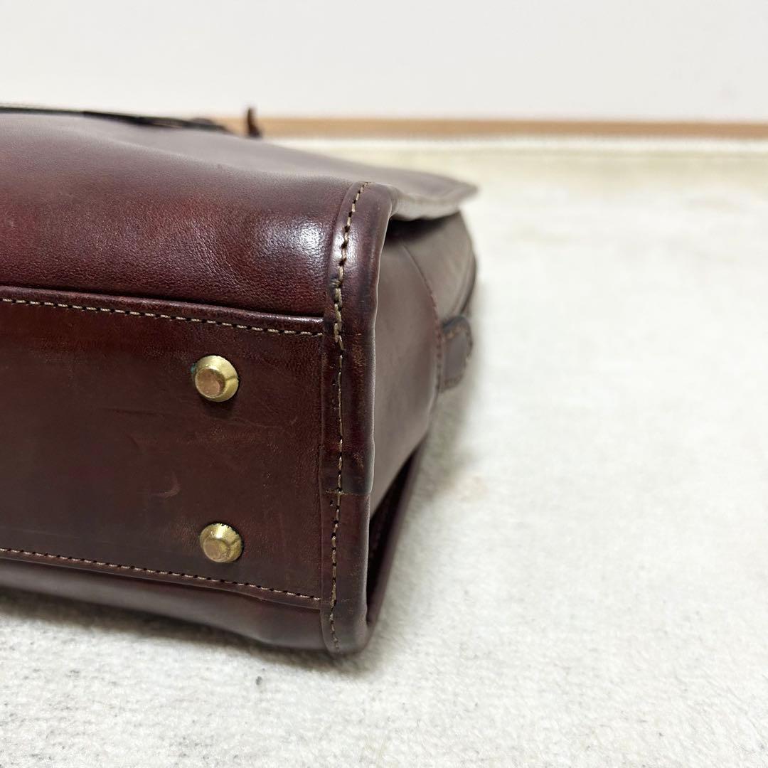 美品　インディード　ビジネスバック　BORSA ボルサ　ブリーフケース　レザー