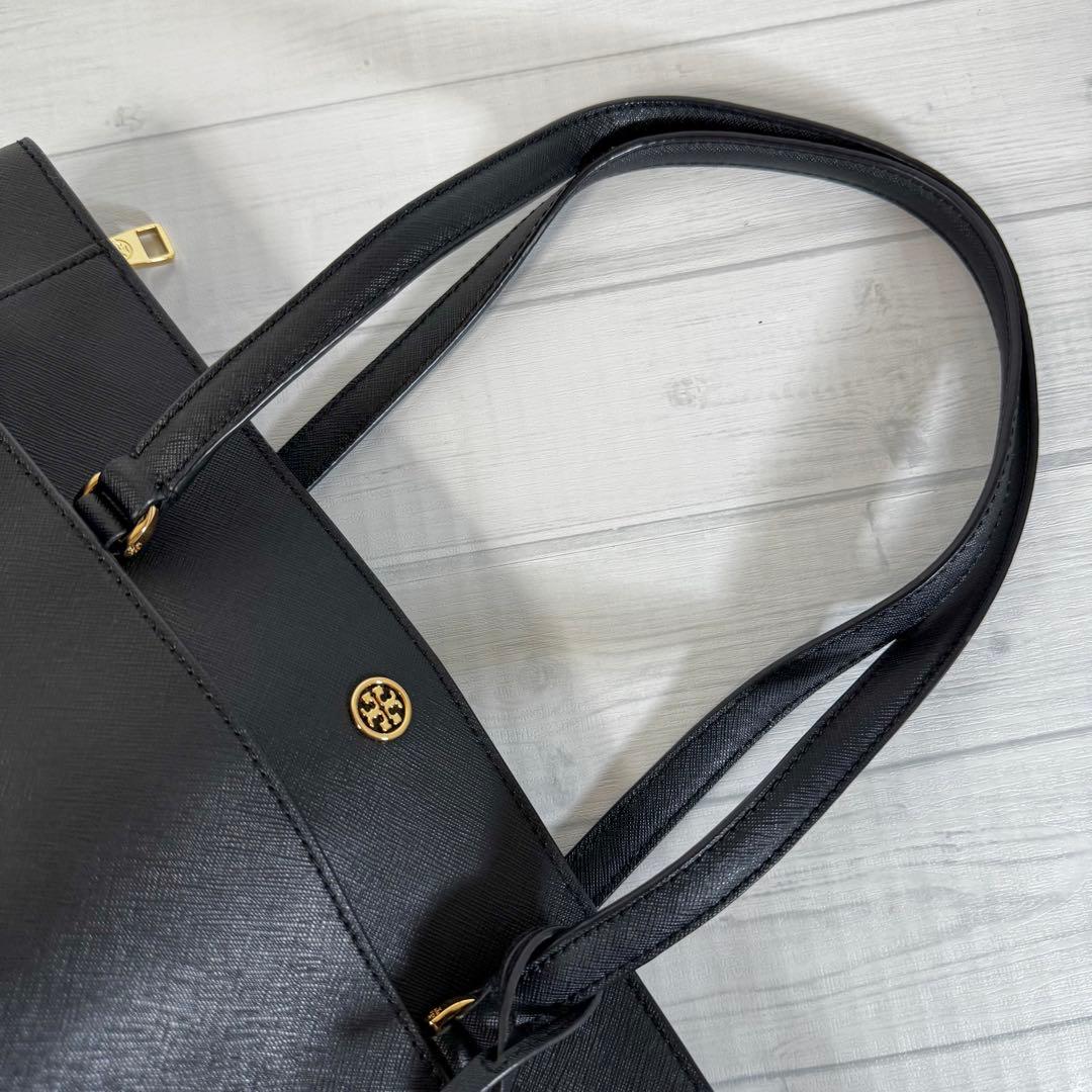 【極美品】TORY BURCH トリーバーチ　ビジネスバッグ　トートバッグ　黒