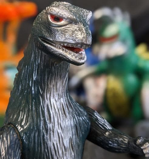 ゴジラ＆ガイガン＆キングギドラ＆アンギラス他（ブルマァク復刻）６体セット＋２