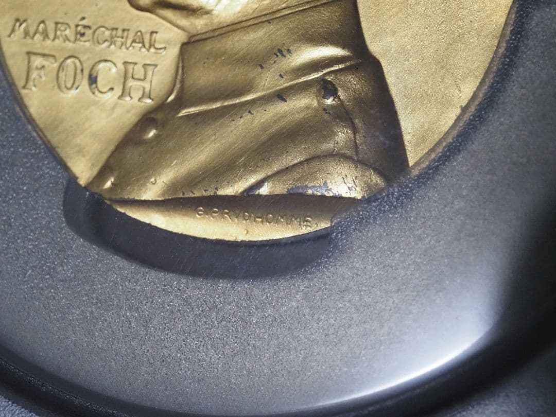 最高鑑定)フォッシュ中将 大型銀メダル PCGS鑑定済み SP62 金メッキ