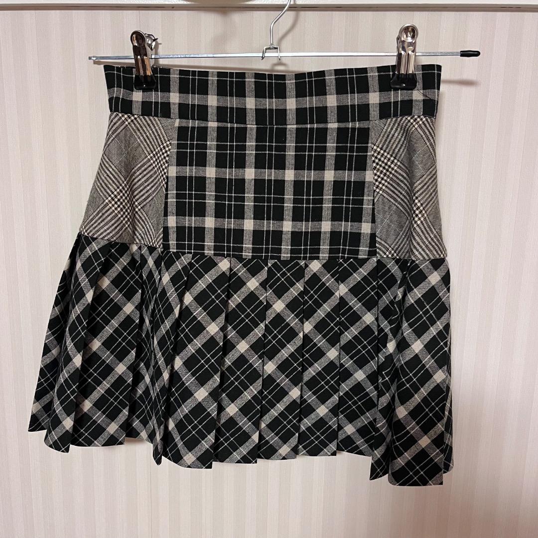 andmary アンドマリー　Coco check pleats skirt