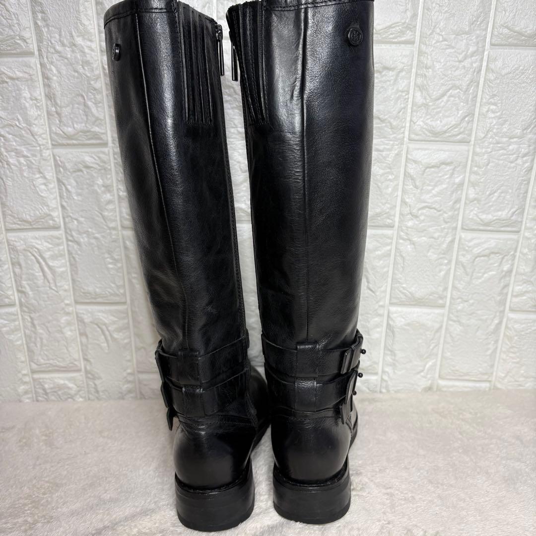 【未使用級】 bussola ロングブーツ エンジニア レザー 24.5