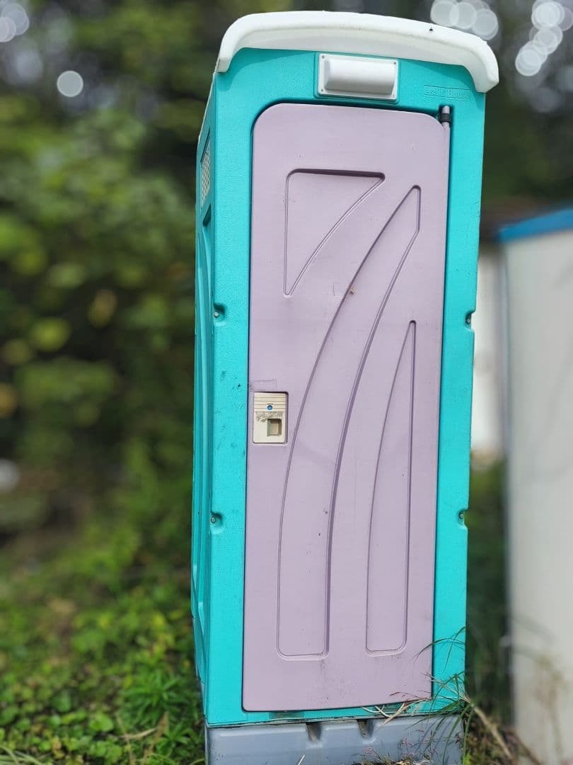 青緑色 ポータブルトイレ