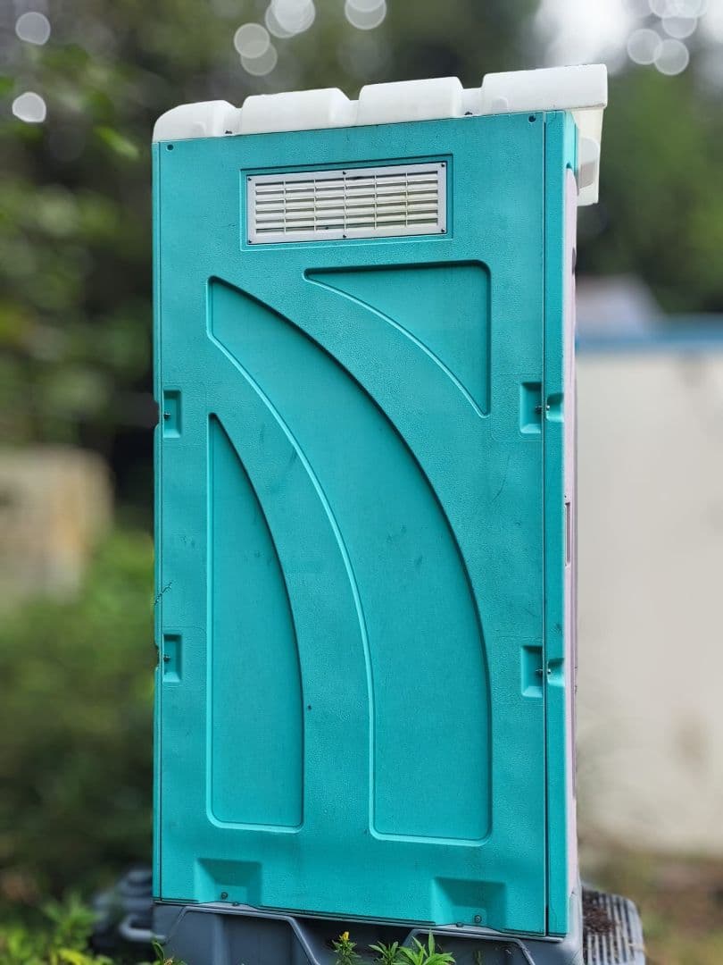 青緑色 ポータブルトイレ