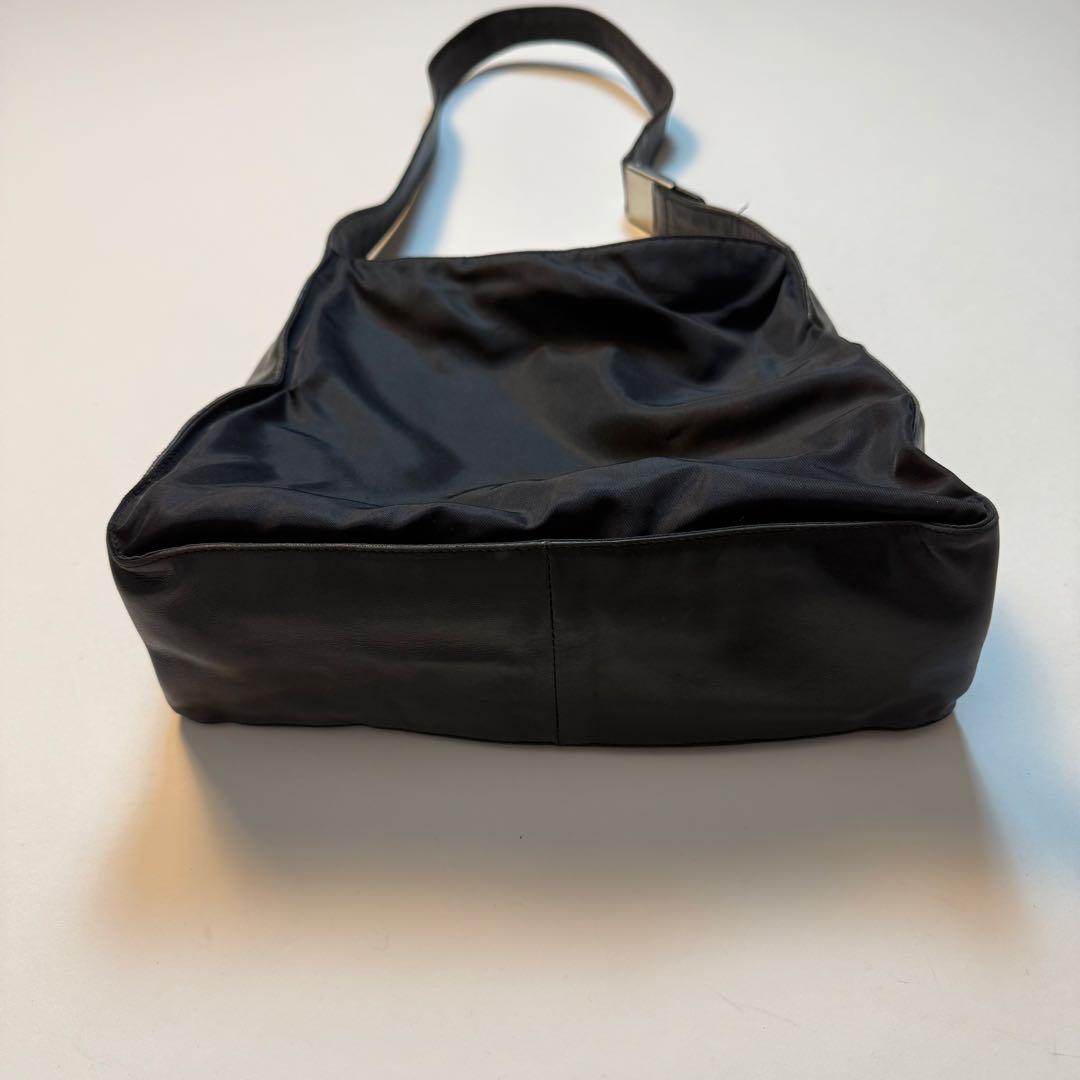 バッグ 1998FW Prada leather nylon shoulder bag