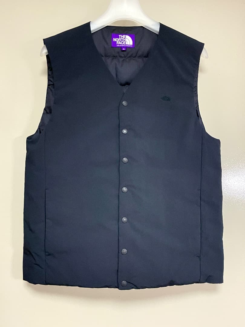 ノースフェイスバープルレーベル　ダウンベスト　黒　Sサイズ　美品