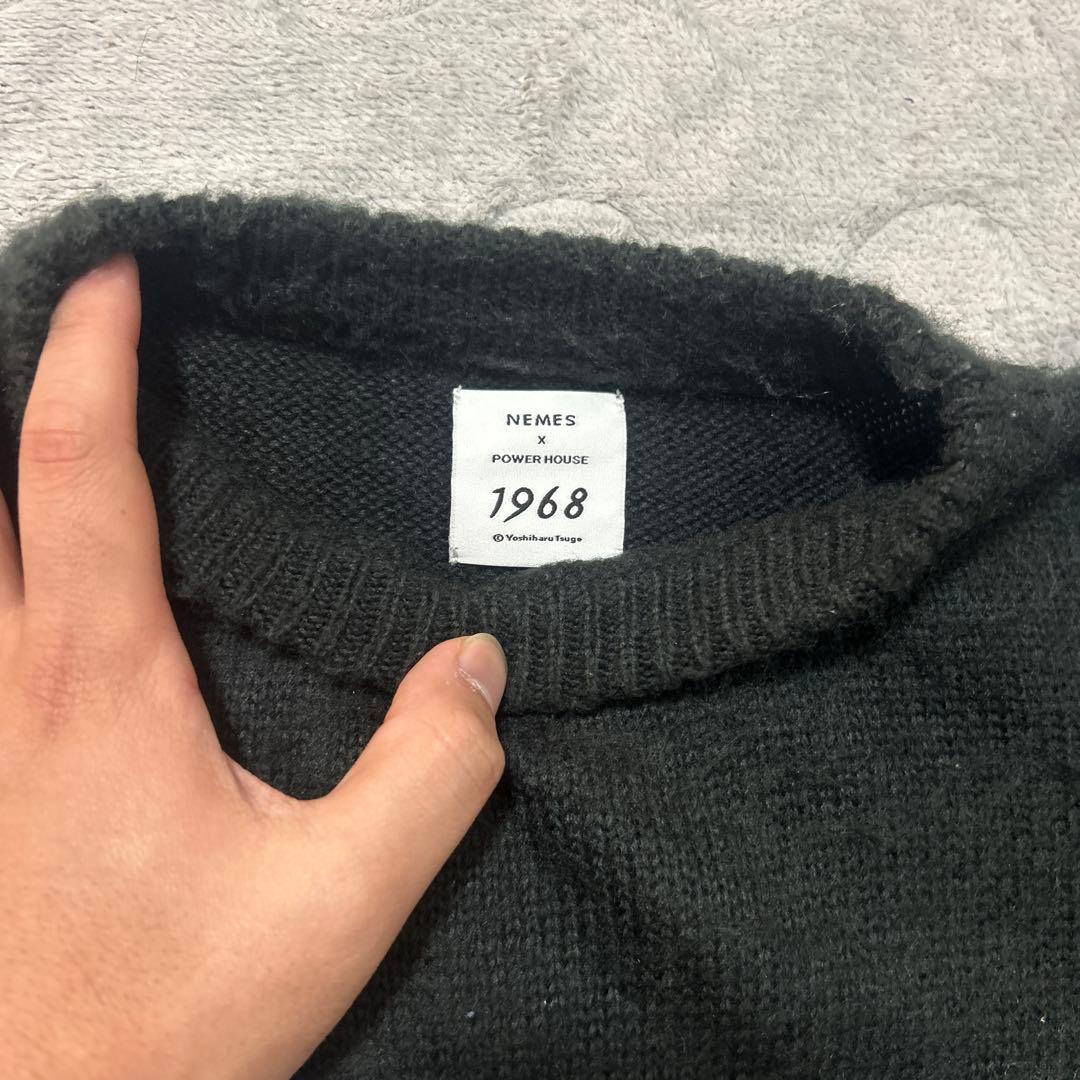NEMES × POWER HOUSE 1968 ニット つげ義春 ブラック