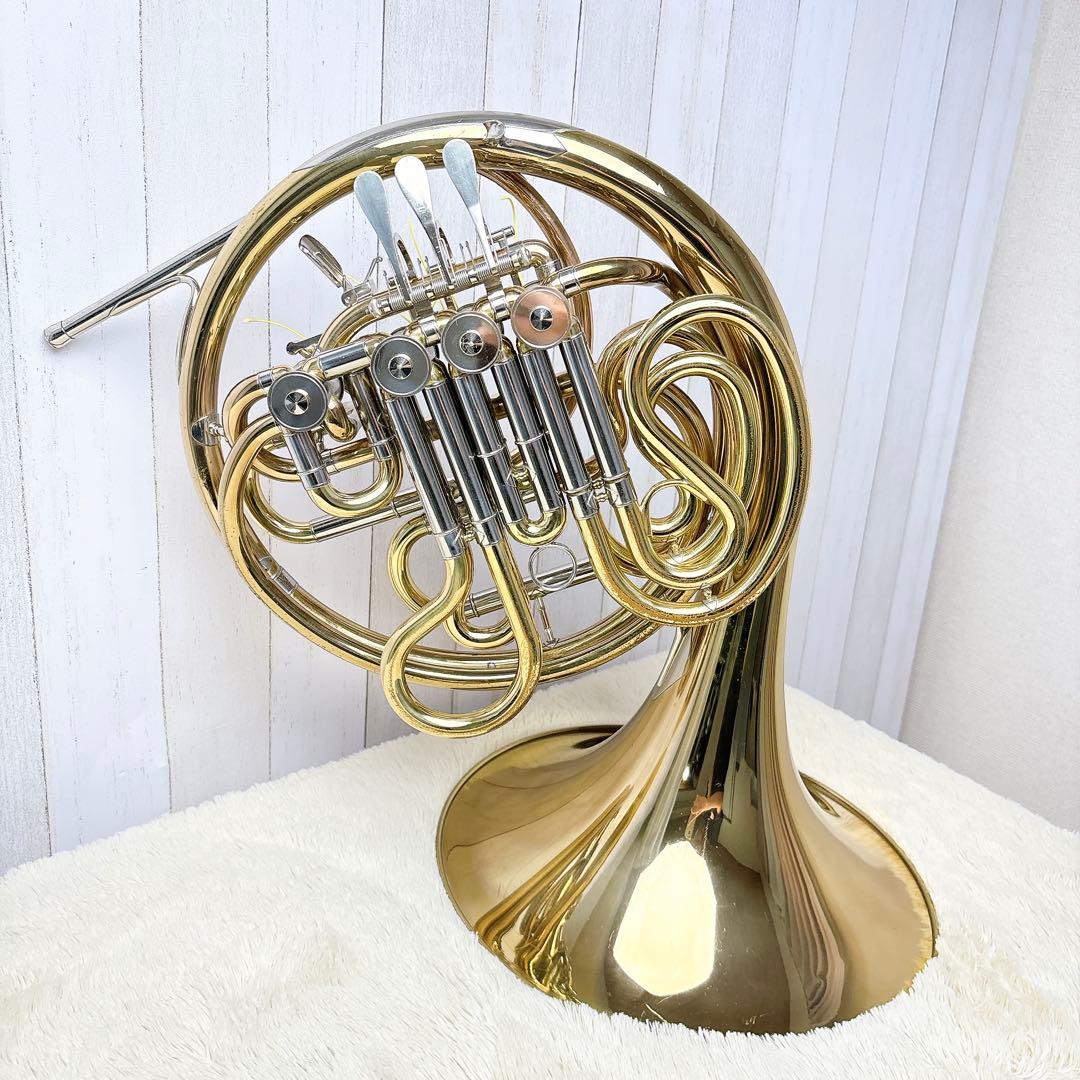 YAMAHA ヤマハ YHR-664 フルダブルホルン マウスピース付き