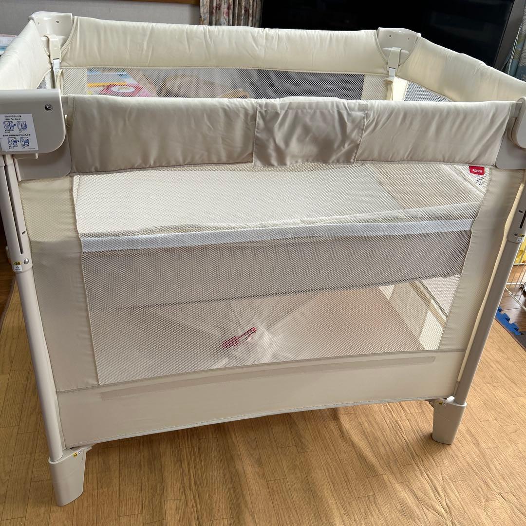 Aprica アップリカ ココネルエアー ベージュ ベビーベッド