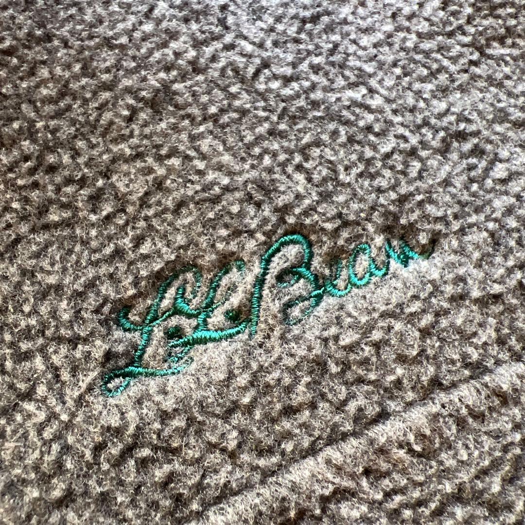 極美品USA製★ L.L.bean フリース スナップＴ★80s~90s