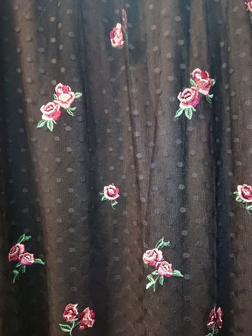 ローズティアラ 46 七分袖 チュニック ブラックカラー