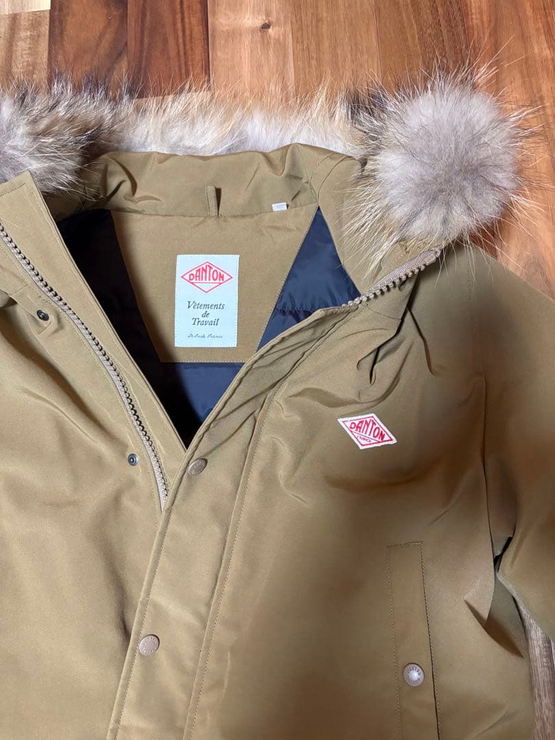 DANTON カーキ ダウンジャケット