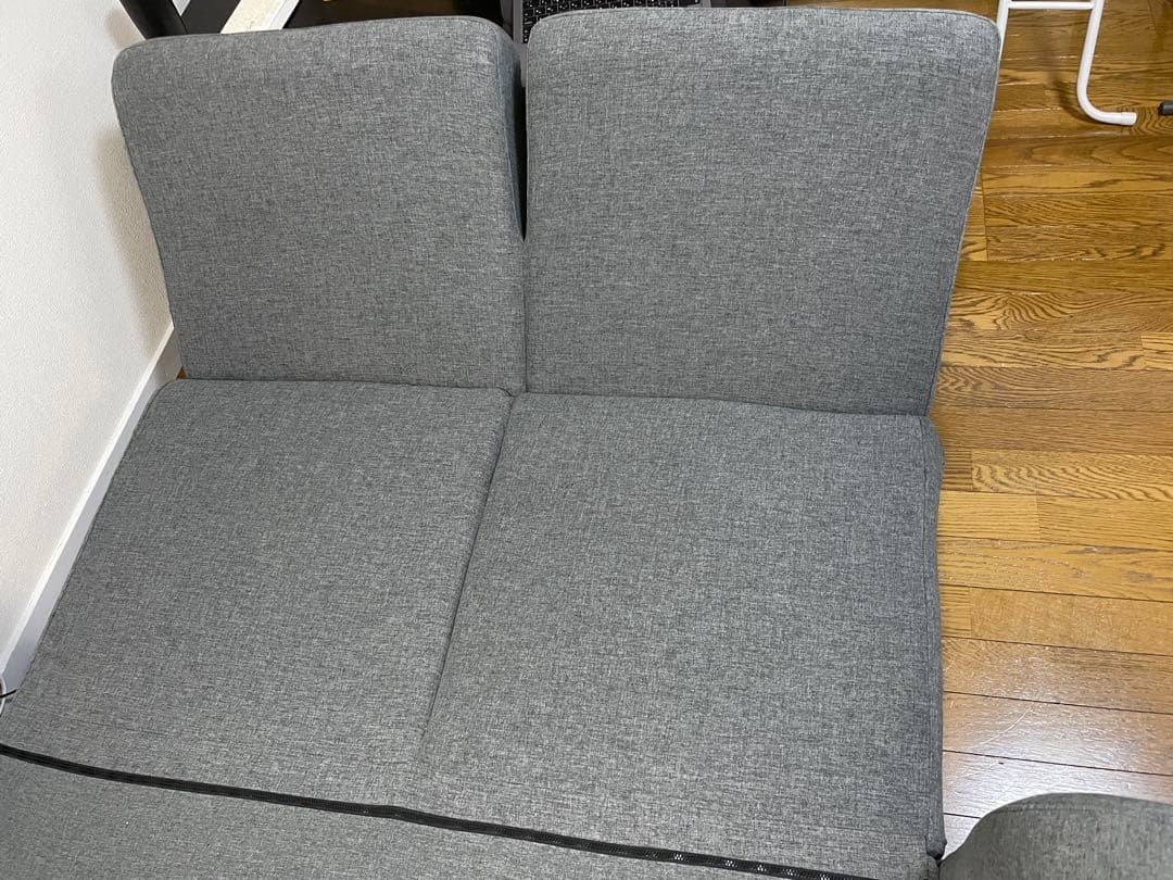 ニトリ　コンパクトにくつろげるソファベッド (フォワード GY) 2人掛け