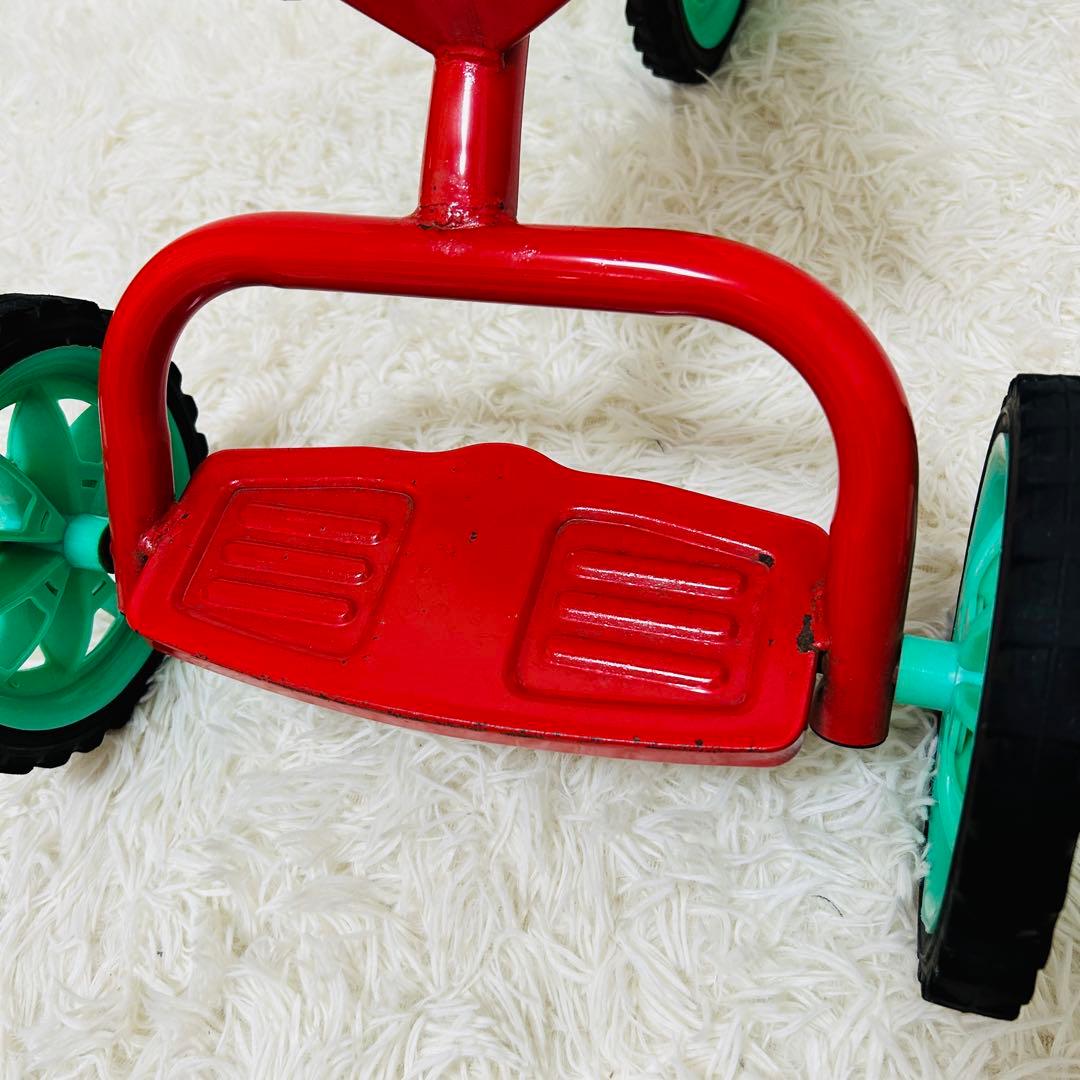 ♡昭和レトロ三輪車♡TSUBAME豆ダッシュ　ベアーズ　レッド 子ども くま