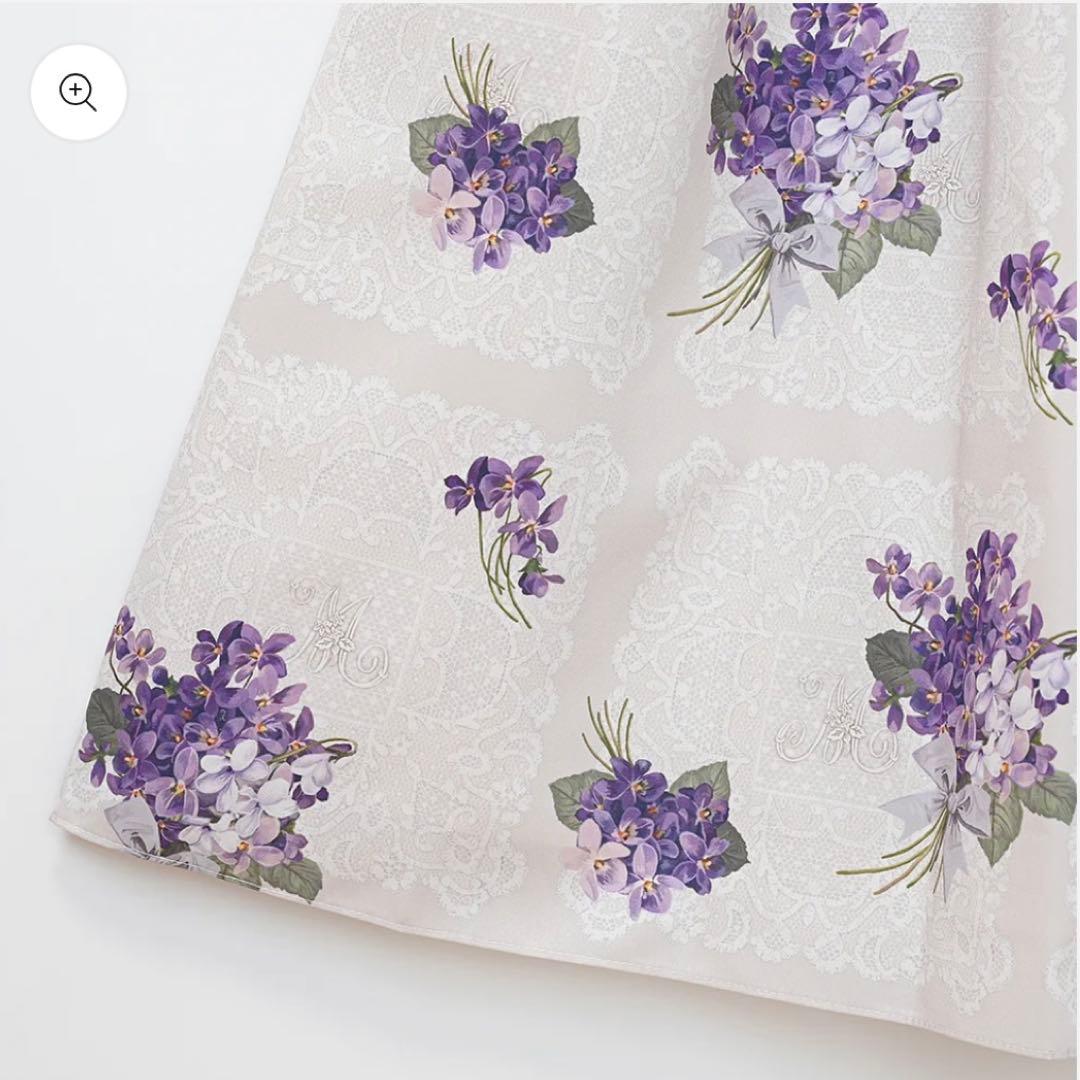 Melody BasKet Violet laceスクエアカラーワンピース