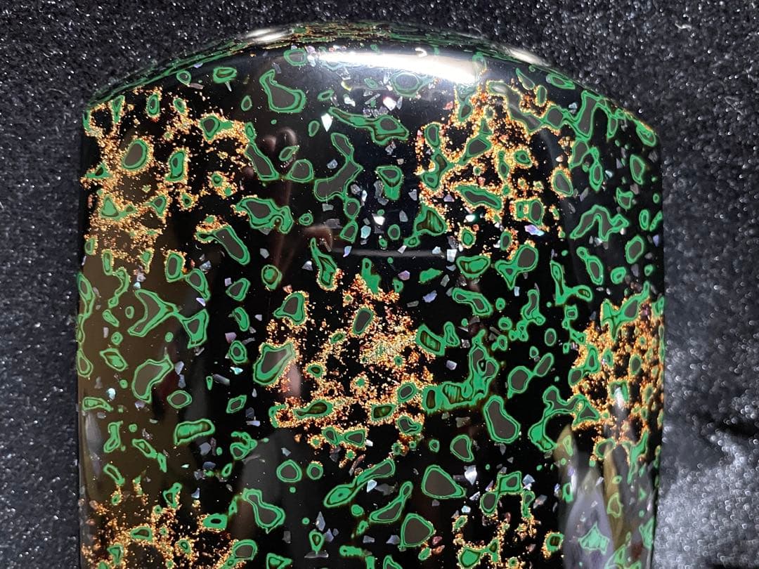 津軽三味線　胴掛け五分大　天神キャップ　津軽塗り