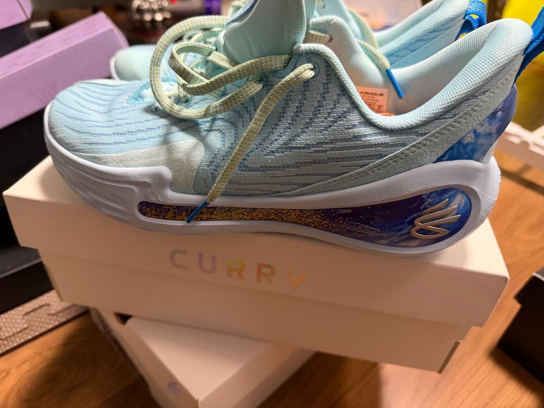 CURRY 12バスケットシューズ 水色