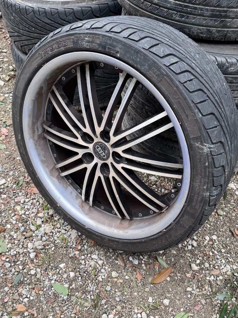 大*将様 アウディAUDI 114.3 22インチホイールセット 255/35R