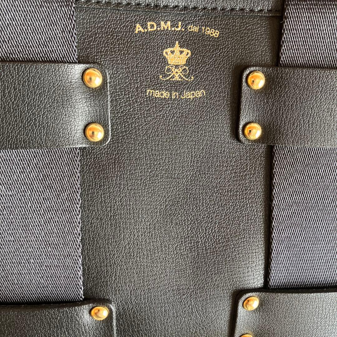 美品　ADMJ デイリートートバック　ブラック