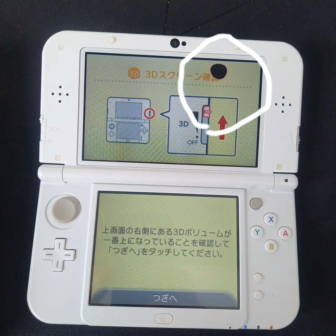 Newニンテンドー3DSLL パールホワイト　ジャンク