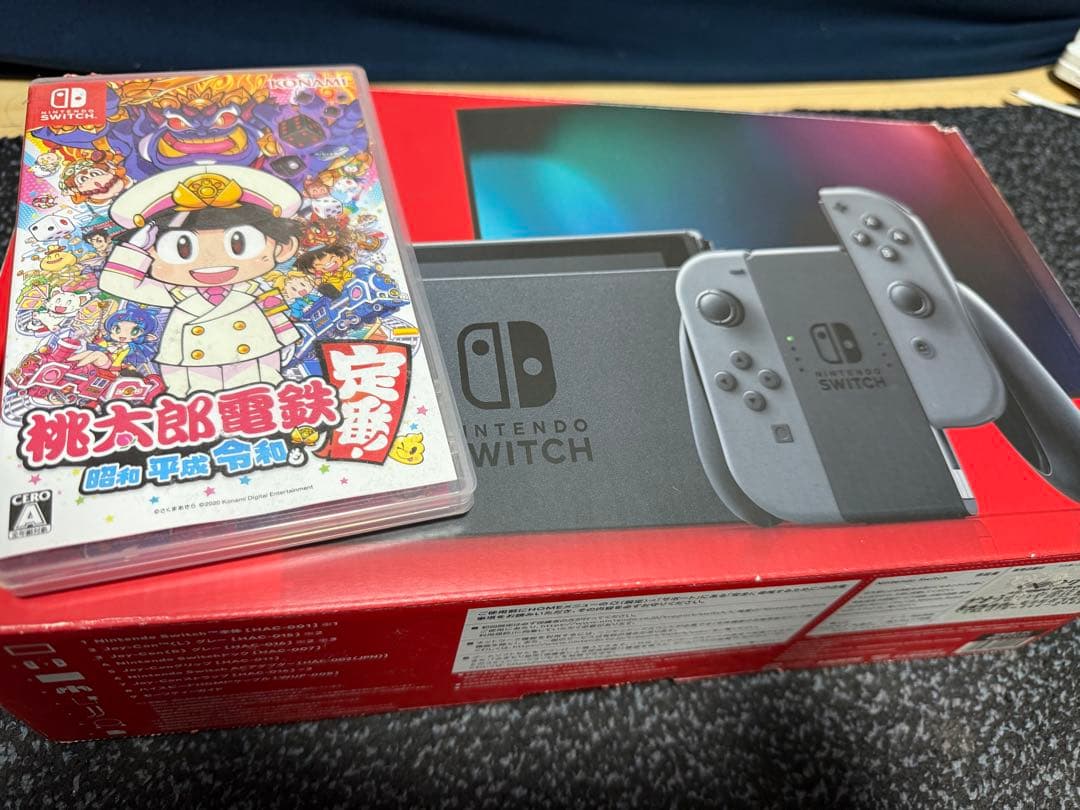 早い者勝ち　ニンテンドースイッチ　本体　ブラック　※桃太郎電鉄ソフト付き