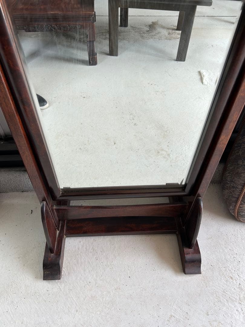 T　木製スタンドミラー