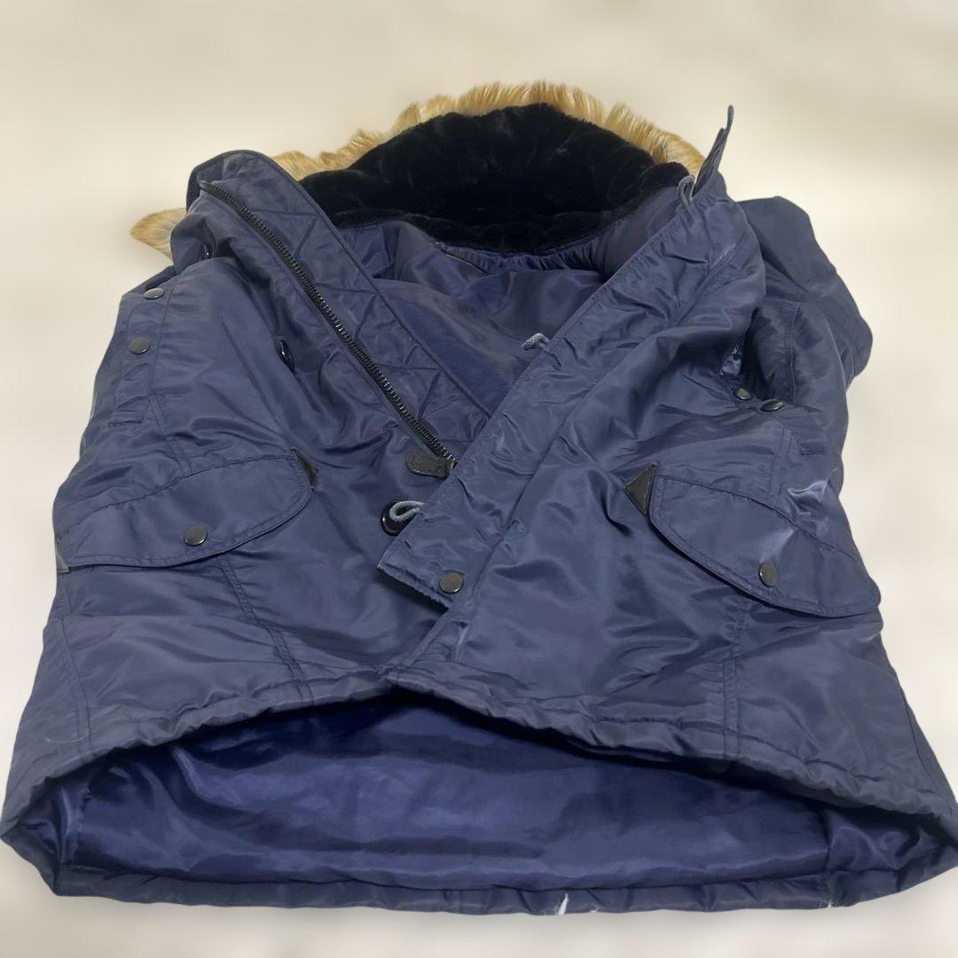 【美品】バズリクソンズユナイテッドカー　N3Bフライトジャケット　ネイビー　XL