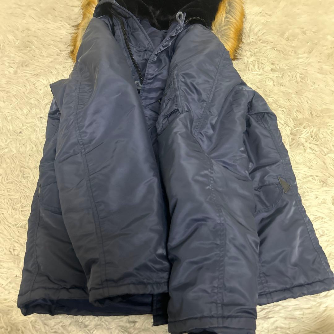 【美品】バズリクソンズユナイテッドカー　N3Bフライトジャケット　ネイビー　XL