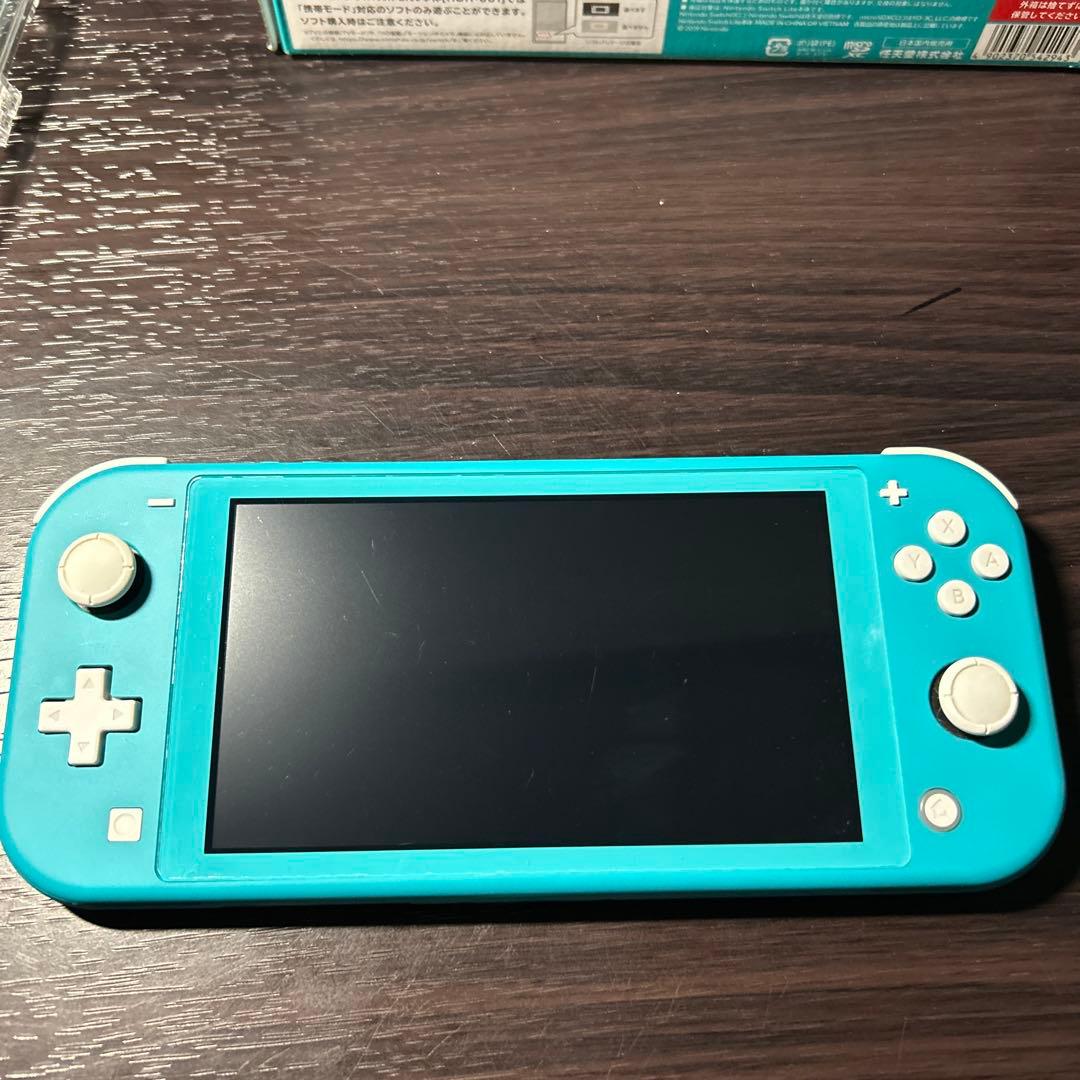 Nintendo Switch Lite ターコイズ 本体 クリアケース付き