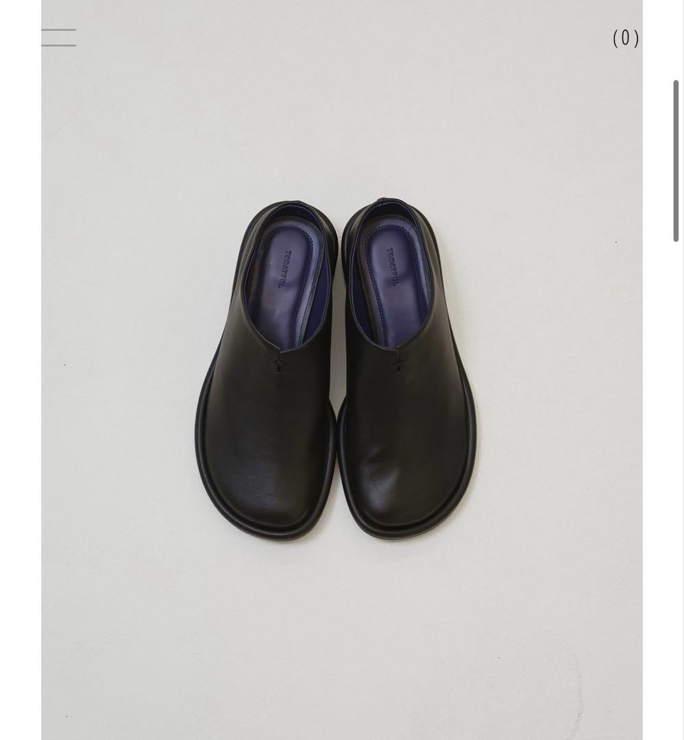 土日限定セール　トゥデイフル　 Slide Leather Shoes