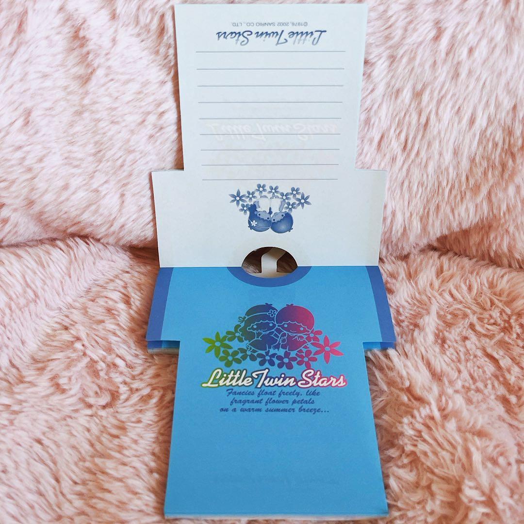 希少激レア　キキララ　日焼け　Tシャツ型メモ　2002 サンリオ　平成レトロ