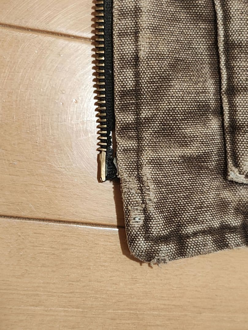 豆*福様 Carhartt カーハート ダックベスト ブラウン XL　usa製