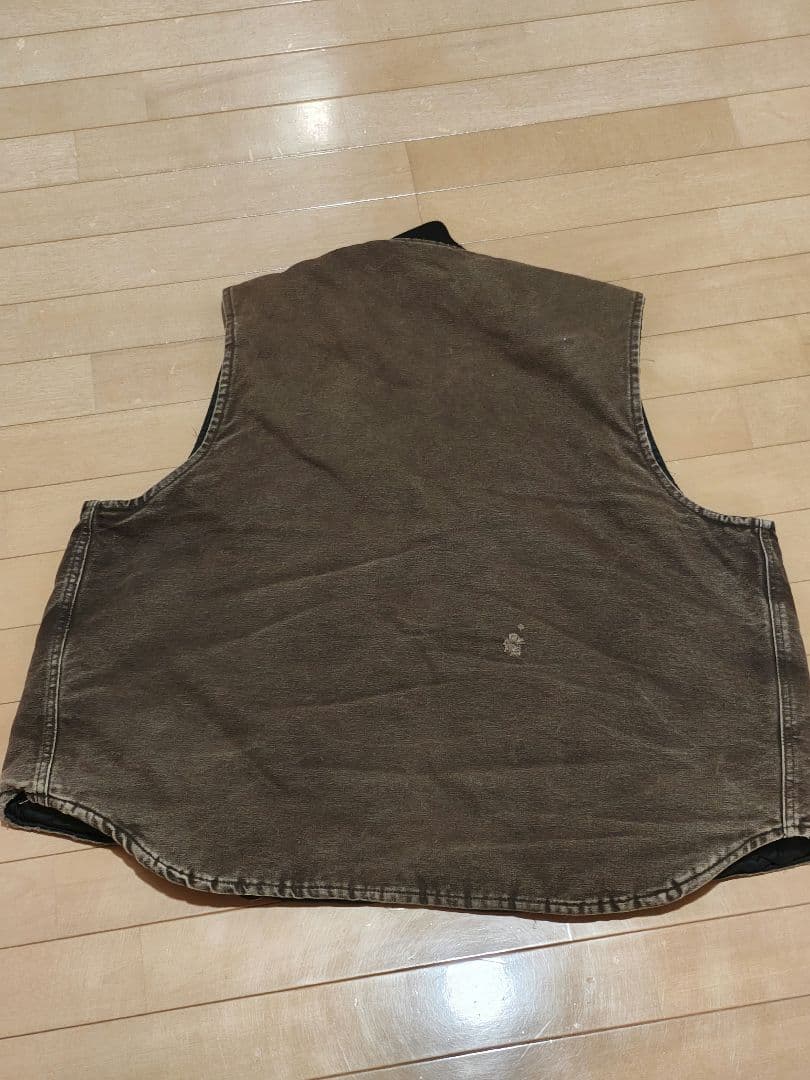 豆*福様 Carhartt カーハート ダックベスト ブラウン XL　usa製