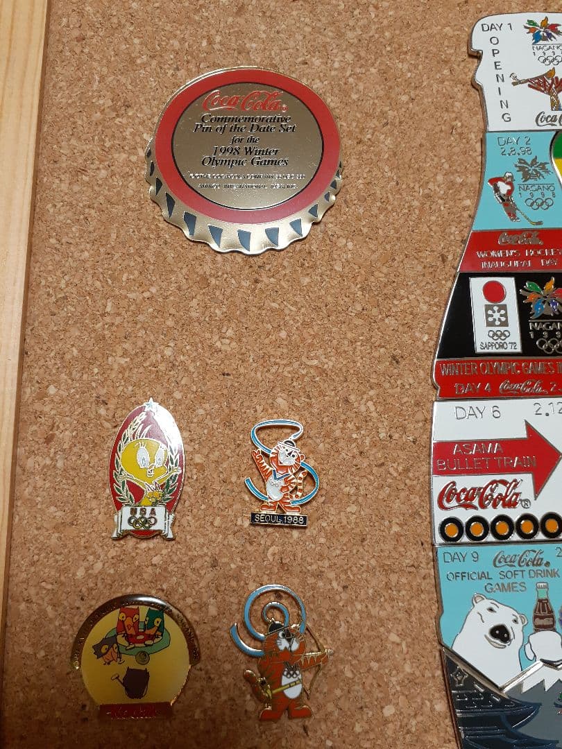 長野オリンピック　ピンバッジ　コカコーラ　フルセット