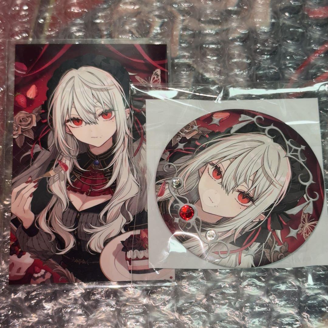 にじさんじ 葛葉 サーニャ チェキ風カード 缶バッジ