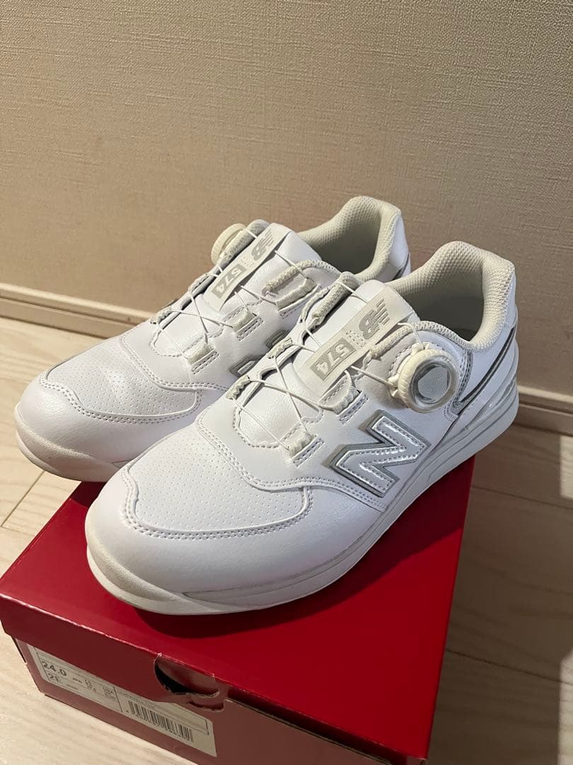 【美品】レディース ゴルフシューズ 24cm New Balance 574