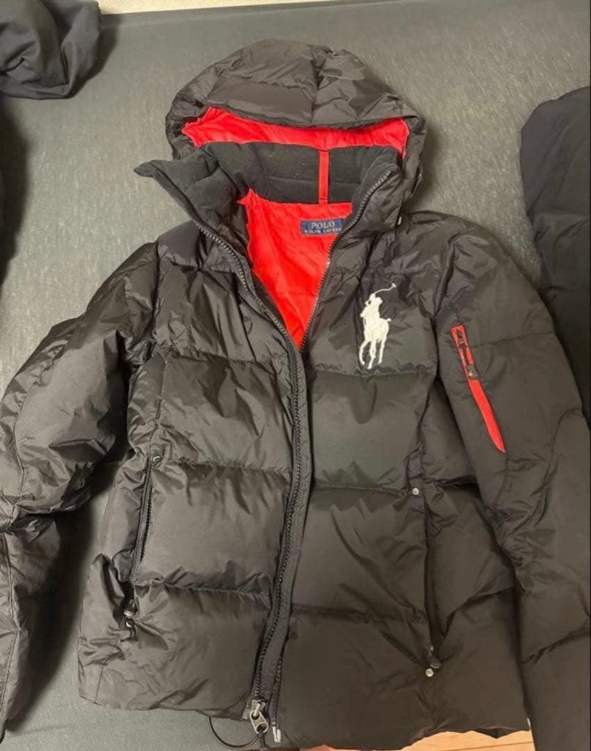 Polo Ralph Lauren ダウンジャケット XS 黒/赤