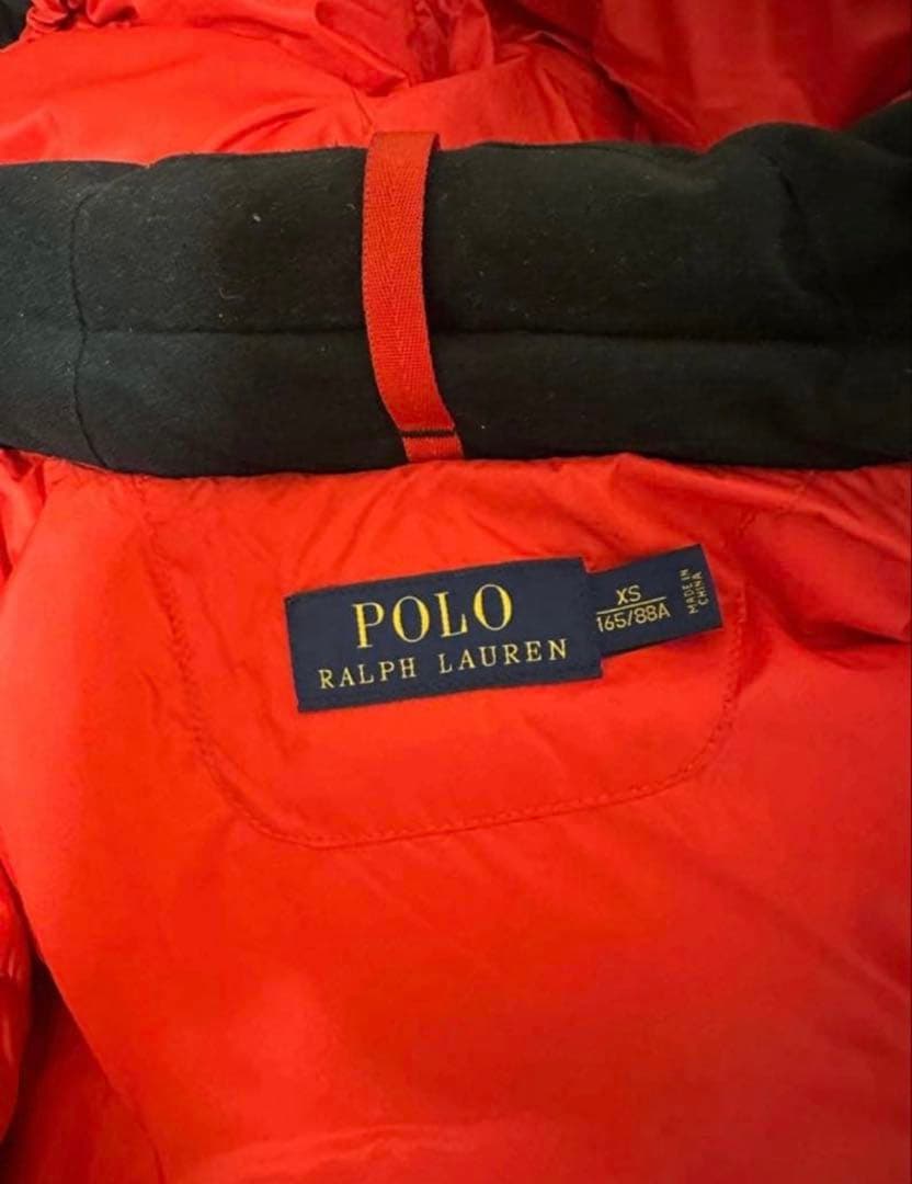 Polo Ralph Lauren ダウンジャケット XS 黒/赤