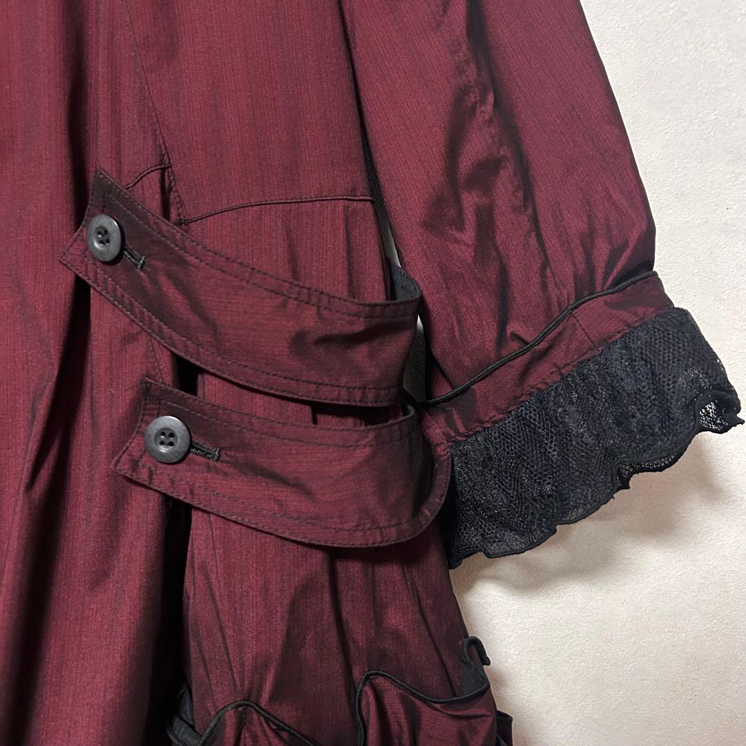 エイココンドウ　レディース　コート　赤　　42 L レース　エターナリーブレイズ