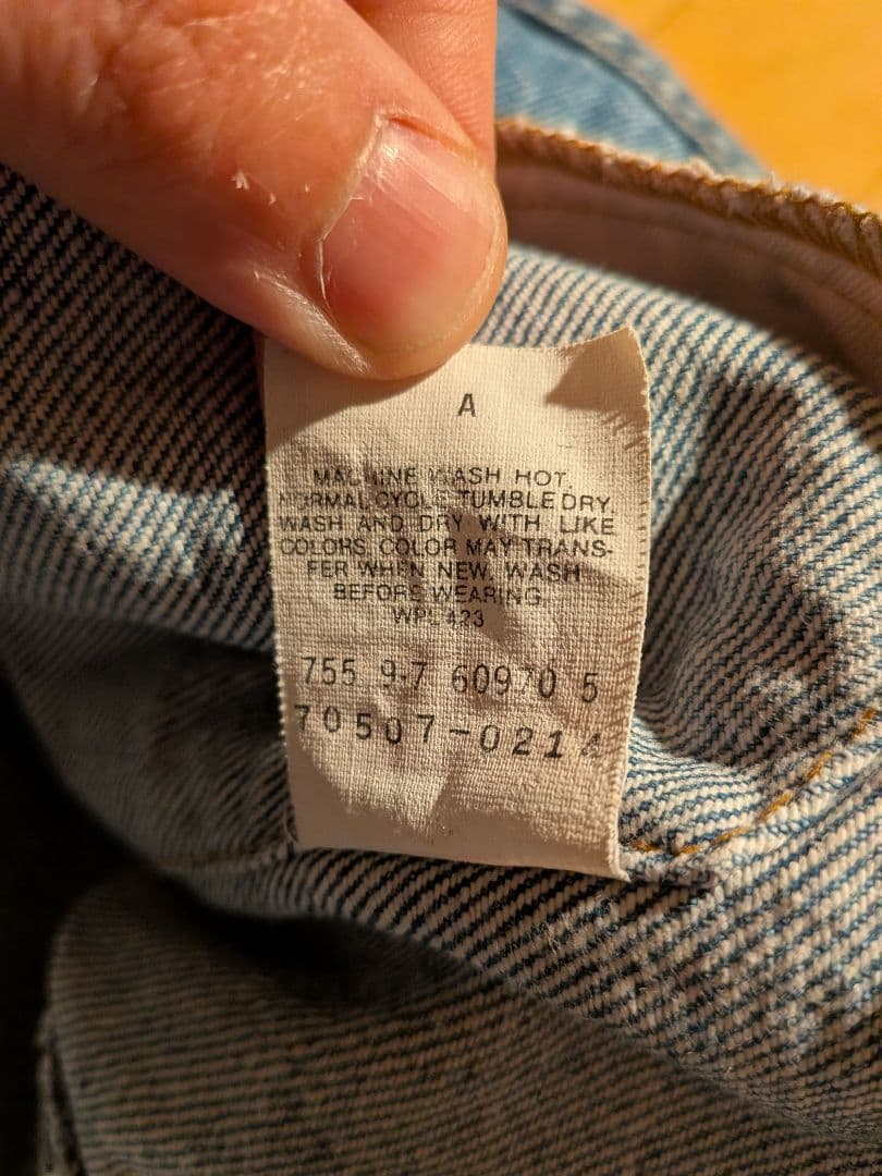 USA製 Levi's 70507-0214 denime jacket