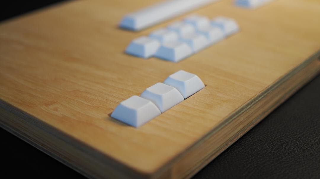 【自作アケコン】木製キーボード型レバーレスコントローラー　ナチュラル