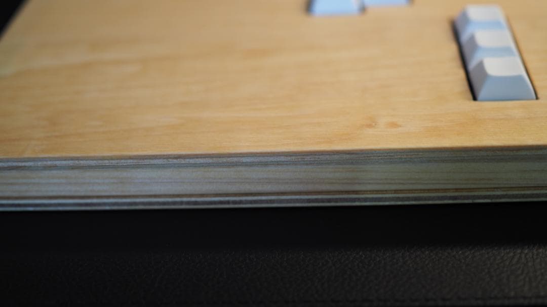 【自作アケコン】木製キーボード型レバーレスコントローラー　ナチュラル