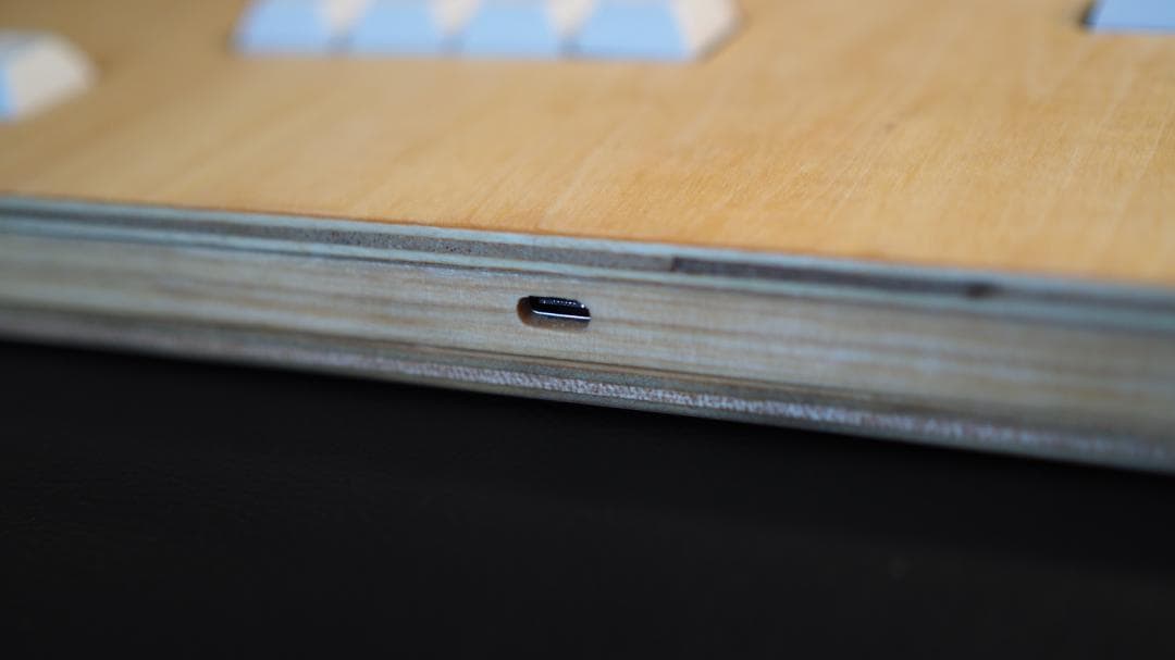 【自作アケコン】木製キーボード型レバーレスコントローラー　ナチュラル