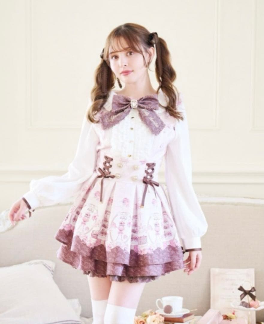 リズリサ　LIZ LISA セットアップ　ピンク　花柄　ワンピース