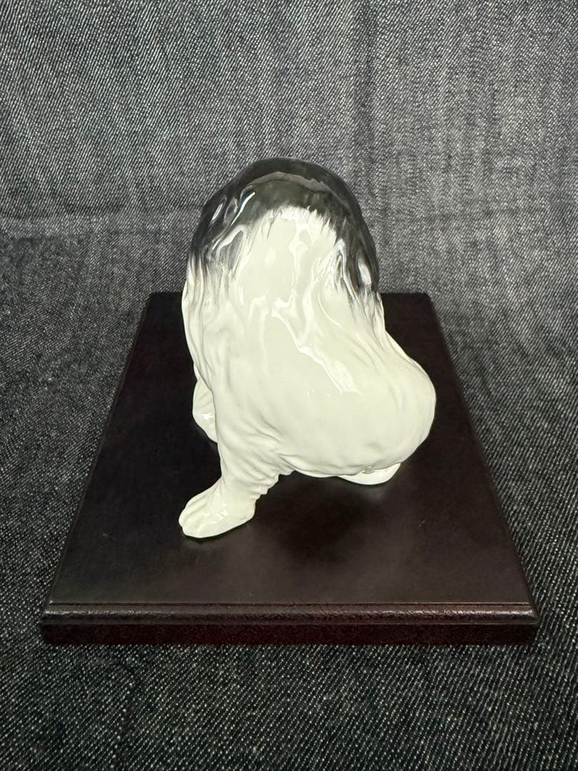 ノリタケ スタジオコレクション 狆 フィギュリン 陶器製の置物 犬 チン