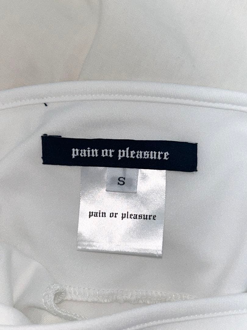 painorpleasure ローズコサージュキャミソール S 白